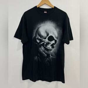 Vintage‎ 2000's Ghost Rider Mad Engine Big Print T-Shirt Men's Size L